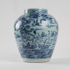 A Chinese Ming dynasty blue and white 'figures of ladies' jar - 2