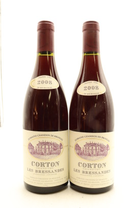 (2) 2008 Domaine Chandon de Briailles Corton-Bressandes Grand Cru, Cote de Beaune [JR16]