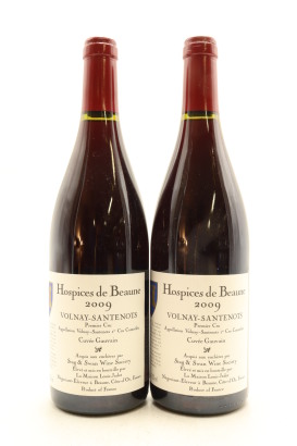 (2) 2009 Hospices de Beaune Santenots Cuvee Gauvain, Volnay Premier Cru