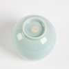 A Chinese 'Longquan' celadon-glazed engraved flower tea cup (Zhan qiaoming stamp) - 2