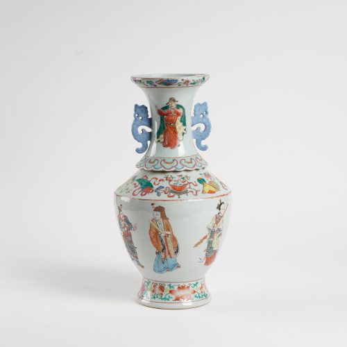 A Chinese famille-rose large amphora