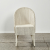 A Lusty Lloyd Loom White Wicker Chair