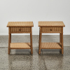 A Lusty Lloyd Loom Wicker Bedside Cabinets Pair