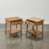 A Lusty Lloyd Loom Wicker Bedside Cabinets Pair - 2