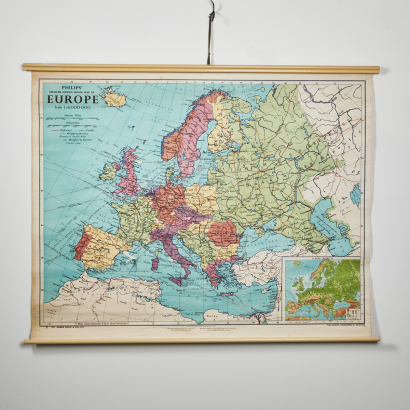 A Vintage Map Of Europe