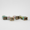 A set of four Chinese mid-Qing famille-rose 'figural' sculptures - 3