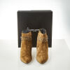 Yves Saint Laurent Brown Suede Studded Heeled Boots with Box, Size 42 - 4