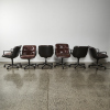 A Set of Six Charles Pollock Executive Swivel Chairs for Knoll - 2