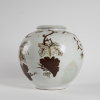 A Korean late 19C-early 20C rust-painted 'Flower' large jar - 2