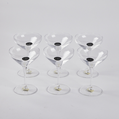 (1) Atelier Cocktail Glasses, 6 Pack , Sold as One lot