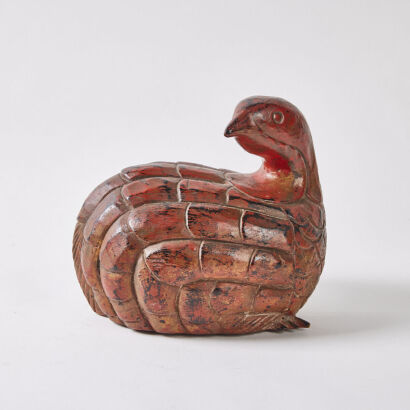 A Wooden Carved Quail