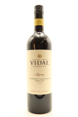 (1) 2013 Vidal Legacy Cabernet Merlot, Gimblett Gravels [JR17.5] [BC98]