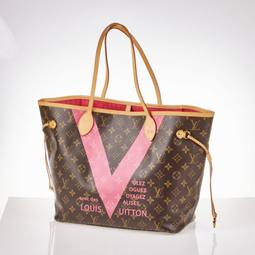 Louis Vuitton Monogram Neverfull Cities Bag