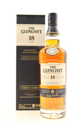 (1) The Glenlivet 18 Years Old Single Malt Scotch Whisky, 43% ABV (GB)