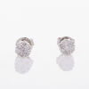 18ct White Gold, .35ct Flower Diamond Stud Earrings