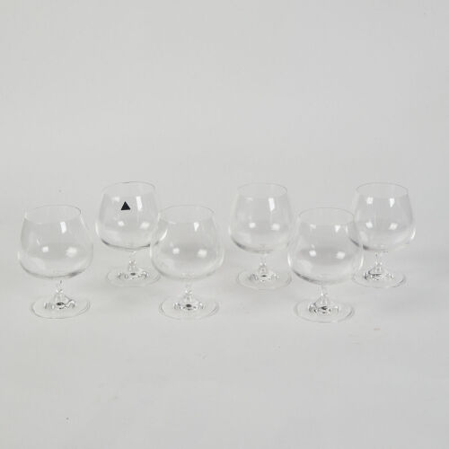 A Set of Six Di Vino Rosenthal Cognac Glasses