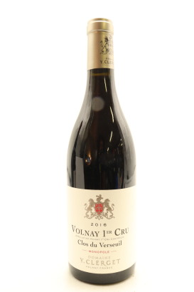 (1) 2016 Domaine Yvon Clerget Clos du Verseuil Monopole, Volnay Premier Cru [JR17.5]