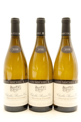 (3) 2018 Domaine Louis Michel & Fils Montee de Tonnerre, Chablis Premier Cru