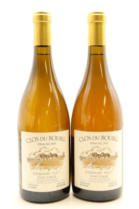 (2) 2015 Domaine Huet Vouvray 'Clos du Bourg' Demi-Sec, Loire [JR17] [RP95] [WS94]