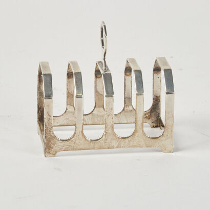 A Serling Silver Toast Rack Brimingham