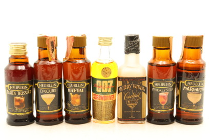 (1) Pre-mixed Cocktail Miniatures, 7x Bottles Sold as One Lot