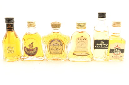 (1) Old Scotch Whisky Collection in Miniatures, 6 Bottles Sold as One Lot