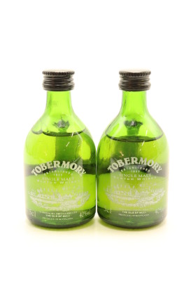 (1) Tobermory Single Malt Whisky Collection in Miniatures, 2 Bottles Sold as One Lot