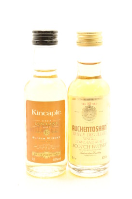 (1) LowLand Single Malt Whisky Collection in Miniatures, 5 Bottles Sold as One Lot