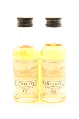(2) Strathisla 12 Year Old Single Malt Scotch Whisky in Miniatures, 43% ABV, 50ml