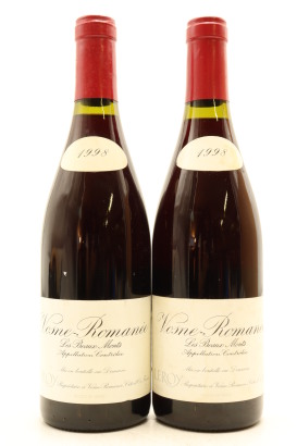 (2) 1998 Domaine Leroy Les Beaux Monts, Vosne-Romanee Premier Cru [RP95] (BSL)