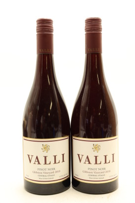 (2) 2018 Valli Gibbston Vineyards Pinot Noir, Gibbston [JR17.5] [RP95]