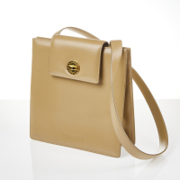 Bvlgari Taupe Leather Bag