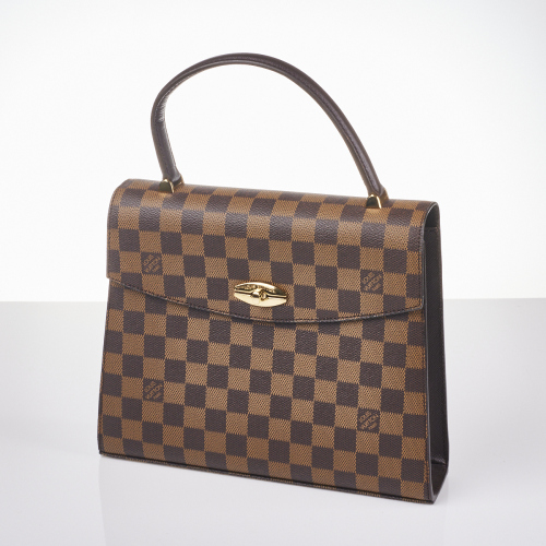 Louis Vuitton Damier Ebene Malesherbes Top Handle Bag