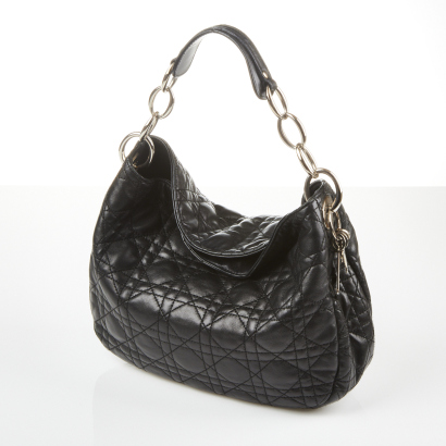 Christian Dior Cannage Quilted Lady Chain Mini Hobo Bag