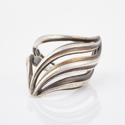 Georg Jensen, Sterling Silver Wave Ring, Size K