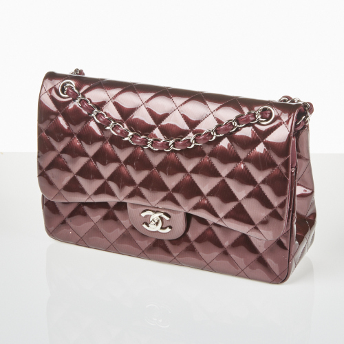 Chanel Patent Jumbo Classic Flap Bag