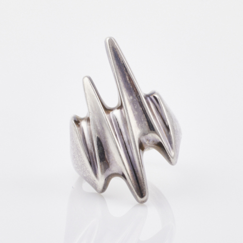 Georg Jensen, Sterling Silver Spike Ring, Size K