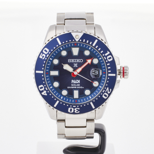 Stainless Steel, 43.5mm Seiko Prospex Padi Solar Wristwatch - Near new