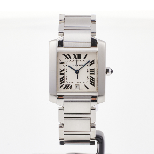 Stainless Steel, Cartier Tank Francaise Automatic Wristwatch