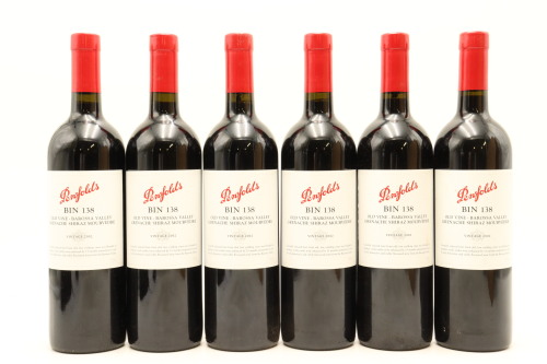 (6) 2002 Penfolds Bin 138 GSM Grenache - Shiraz - Mourvedre, Barossa Valley