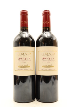 (2) 2019 Te Mata Estate Awatea Cabernets Merlot, Hawke's Bay