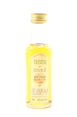 (1) Macallan 1990 Murray McDavid 12 Year Old Single Malt Scotch Whisky, 46% ABV, 50ml