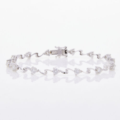 18ct White Gold, 1.40ct Diamond Set Bracelet