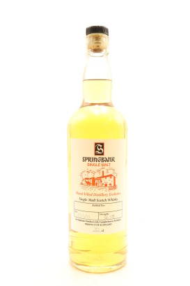 (1) Springbank Hand Filled Distillery Exclusive Single Malt Scotch Whisky, 56.5% ABV