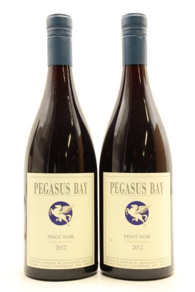 (2) 2012 Pegasus Bay Aged Release Pinot Noir, Waipara Valley [RC18.5]