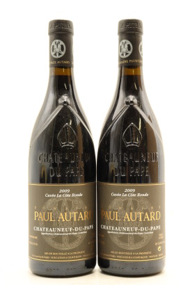 (2) 2009 Domaine Paul Autard Chateauneuf-du-Pape La Cote Ronde, Rhone [JR17] [WE93]