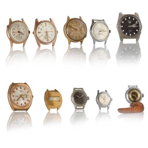 Ten Various Vintage Wristwatches