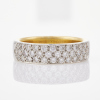 18ct Yellow Gold/ Platinum, .30ct Diamond Band, Size M