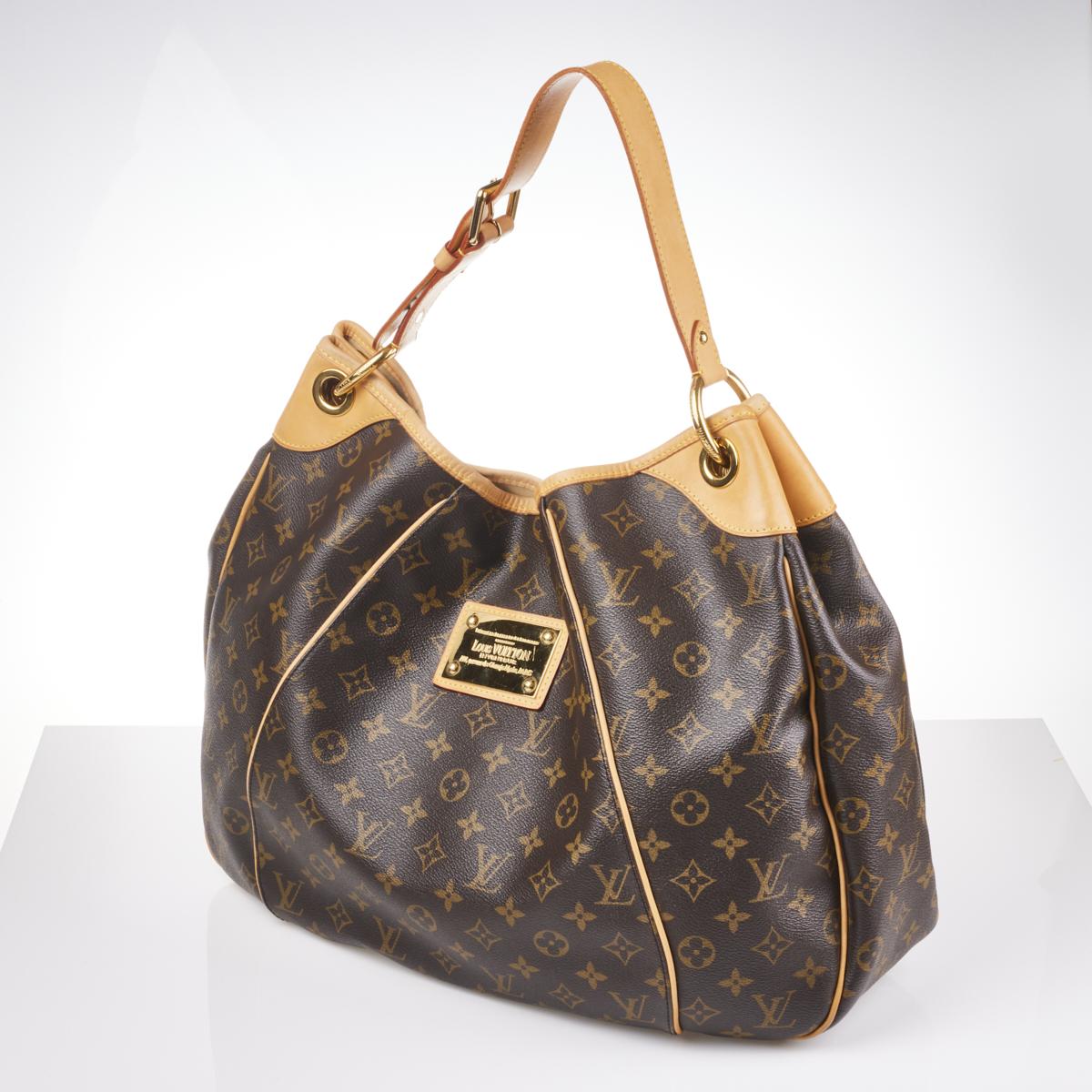 Louis Vuitton Monogram Galleria Bag with Adjustable Vachetta Shoulder Strap