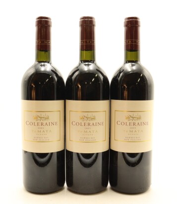 (3) 2005 Te Mata Estate Coleraine, Hawke's Bay